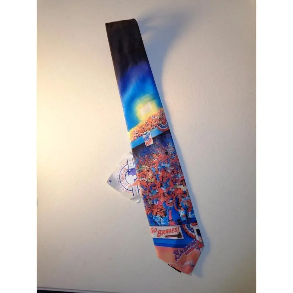 Atlanta Braves Baseball Tie Ralph Marlin 1994 NWT Necktie -0915T18